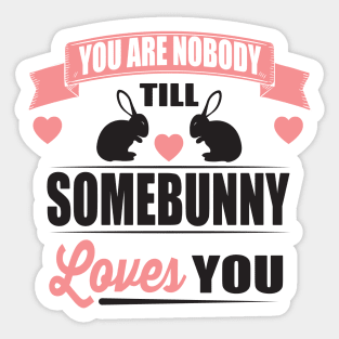 Somebunny loves you Sticker